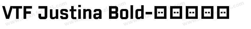VTF Justina Bold字体转换